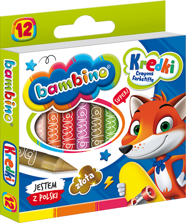 Kredki Bambino 12kol