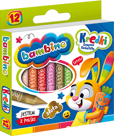 Kredki Bambino 12kol