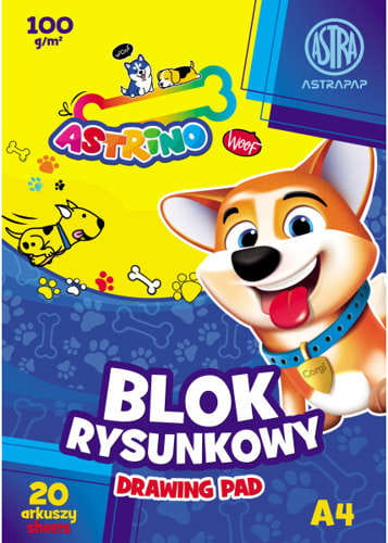 Blok rysunkowy Astrapap A4/20K 100g - Astra