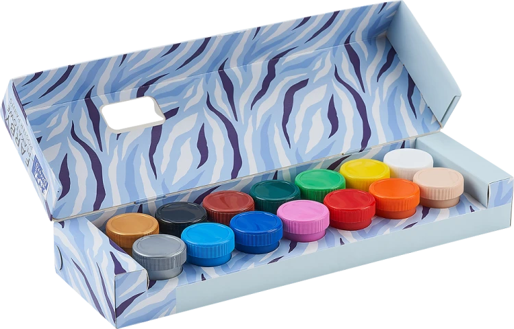 Farby plakatowe Kids 12+2kolory 20ml - Oxford