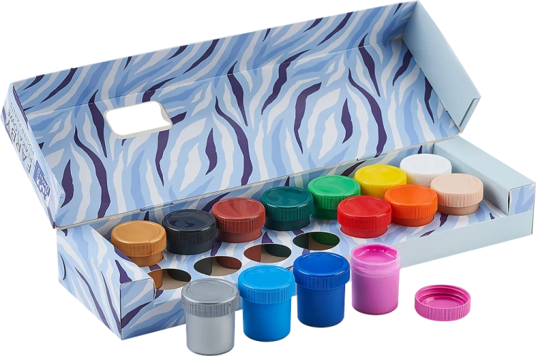 Farby plakatowe Kids 12+2kolory 20ml - Oxford