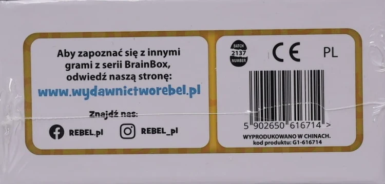 BrainBox Poznaję litery - Rebel