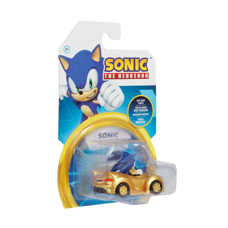 Sonic w złotym pojeździe - Jakks Paciffic