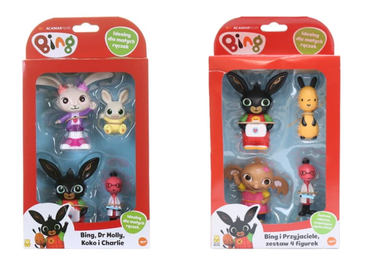 Bing figurki 4-pak mix - Golden Bear