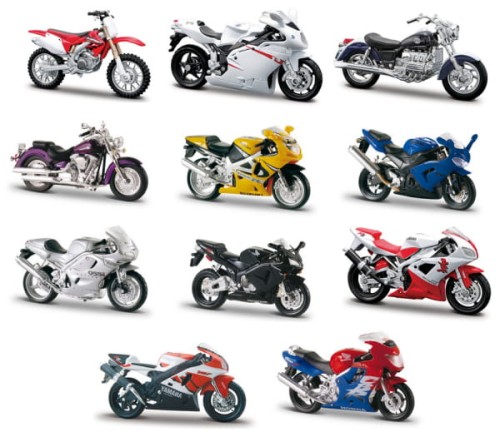 BBurago MOTOCYKL MET 1:18 MIX wzorów