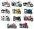 BBurago MOTOCYKL MET 1:18 MIX wzorów