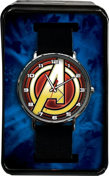 Zegarek analogowy w metalowym opakowaniu Avengers MV15786 - Kids Euroswan
