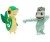 Pokemon Figurka Machop + Snivy S14 - Jazwaress