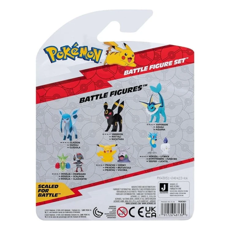 Pokemon figurki Togepi + Wartortle + Pancham - Jazwaress