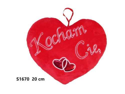 Pluszowe serce Kocham Cię walentynki - SunDay