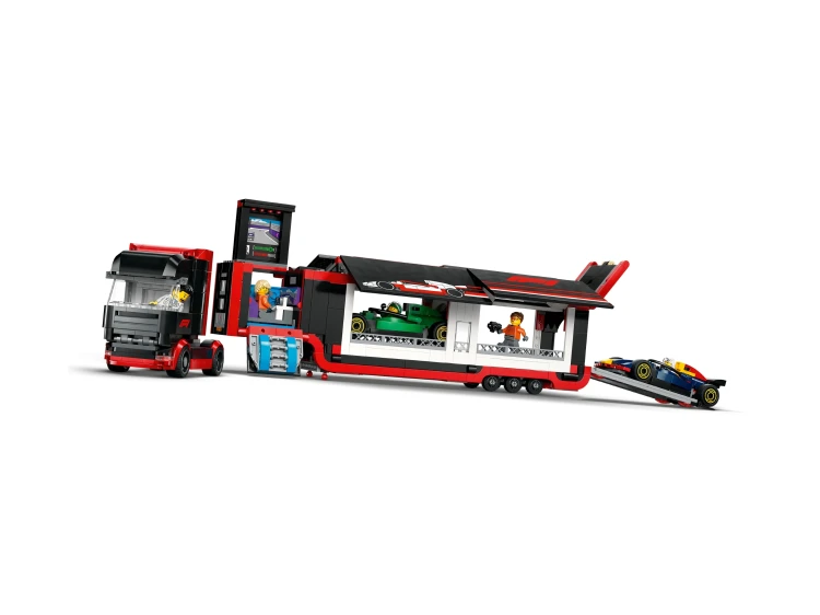 LEGO 60445 City F1 Ciężarówka z bolidami RB20 i AMR24 F1