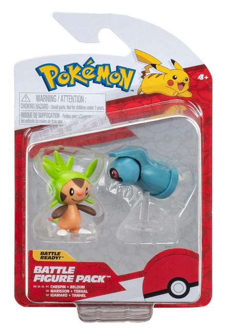Figurki Bitewne Pokemon Chespin + Beldum Seria 16 MrPuggy.jpg
