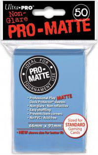 Ultra Pro- Deck Protector Sleeves - Pro-Matte Non-Glare - Light Blue (Jasnoniebieski) MrPuggy.jpg