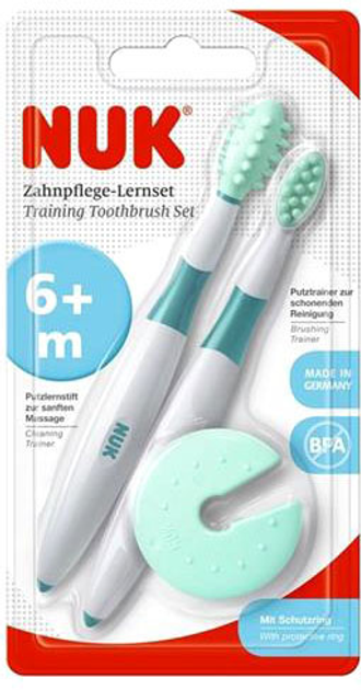 NUK zestaw szczoteczek do zębów edukacyjny MrPuggy.webp