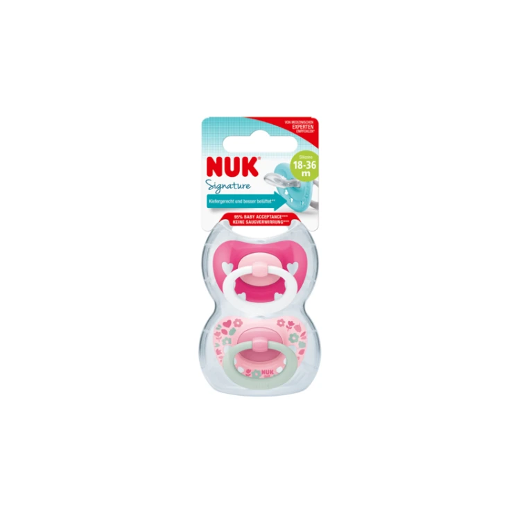 NUK smoczek uspokajający 6-18msc SIGNATURE 2szt Mrpuggy.jpg