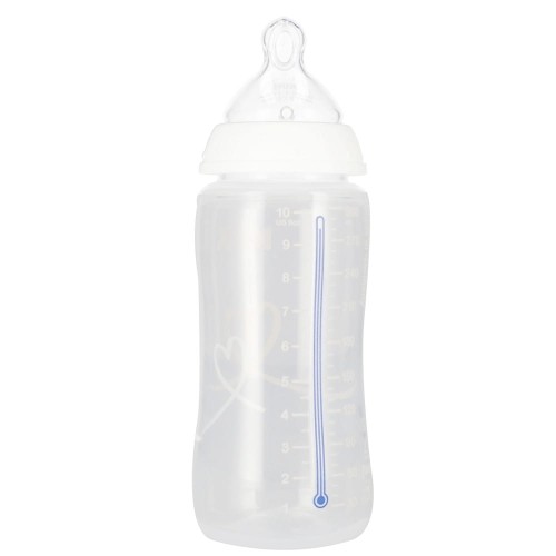 NUK butelka 300ml ze smoczkiem 0-6msc biała MrPuggy.jpg