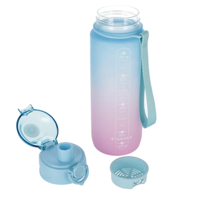 Bidon 750ml Ombre Niebiesko-różowy - Starpak Mr Puggy kraków.jpg