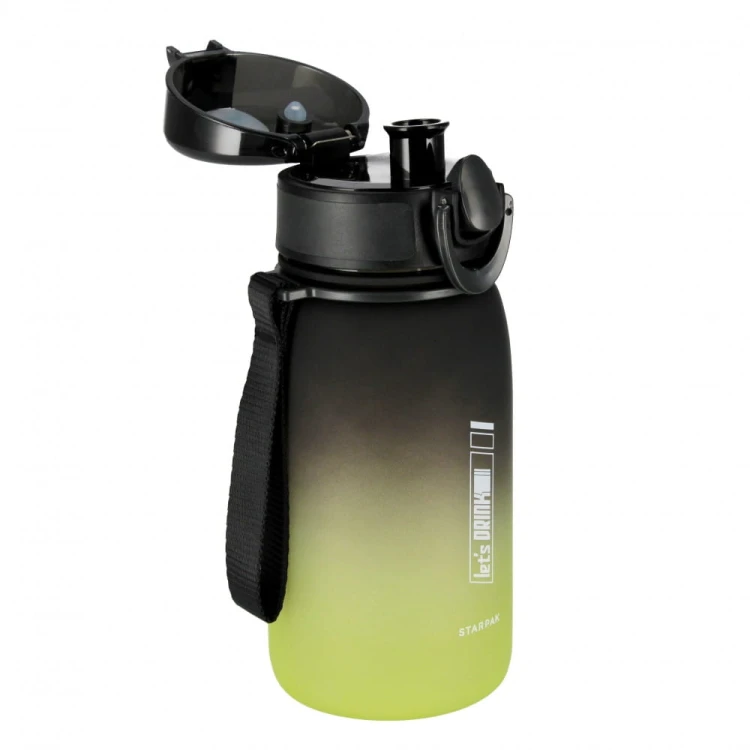 Bidon 400ml Ombre zielono-czarny - Starpak MrPuggy.jpg
