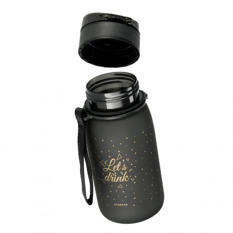 Bidon 400ml Ombre złoto-czarny - Starpak mr Puggy.jpg