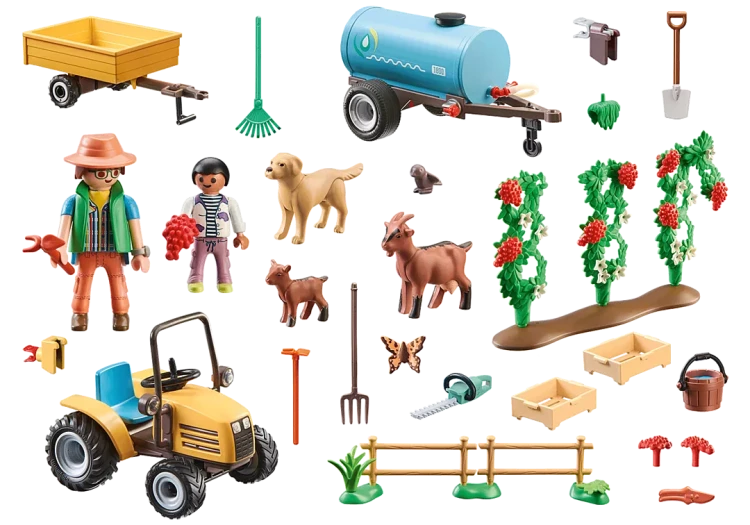 Playmobil 71442 Traktor z przyczepą i zbiornikiem na wodę MrPuggy.webp