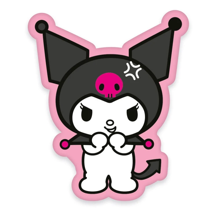 Poduszka Sanrio Kuromi uśmiechnięta 36 cm.jpg