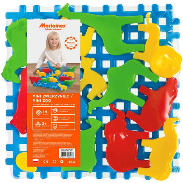 Marioinex Waffle Klocki konstrukcyjne Mini zoo mr puggy.webp