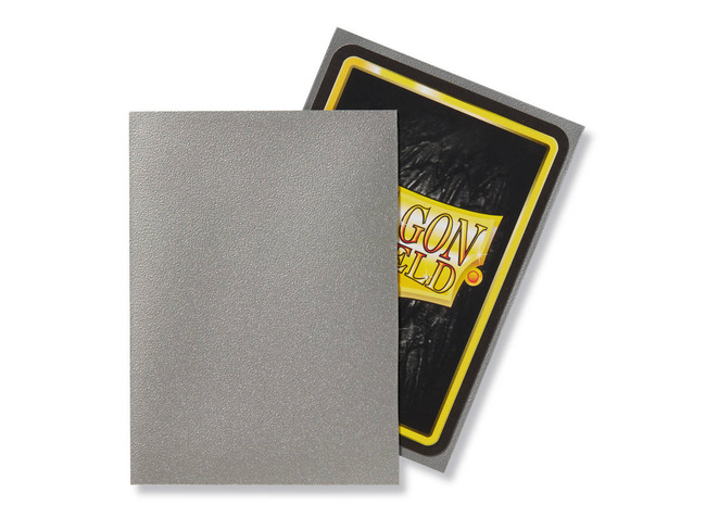 Dragon Shield Standard Sleeves - Matte Silver (100 Sleeves) MrPuggy.jpg