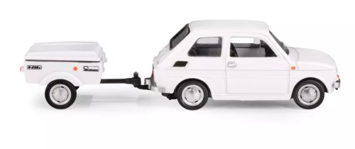 Zestaw Fiat 126p przyczepa BIAŁY mr puggy3.jpg