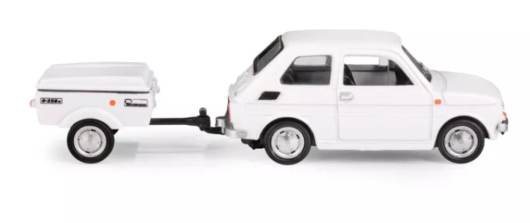 Zestaw Fiat 126p przyczepa BIAŁY mr puggy3.jpg