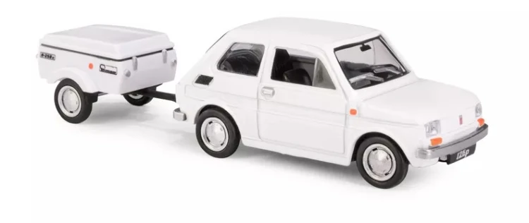 Zestaw Fiat 126p przyczepa BIAŁY mr puggy2.jpg