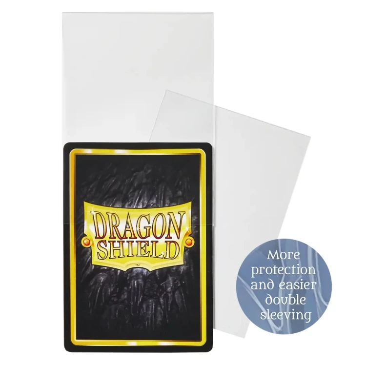 Dragon Shield- Standard Perfect Fit Inner Sleeves - Thick Inner - Clear (100 Sleeves) MrPuggy.webp
