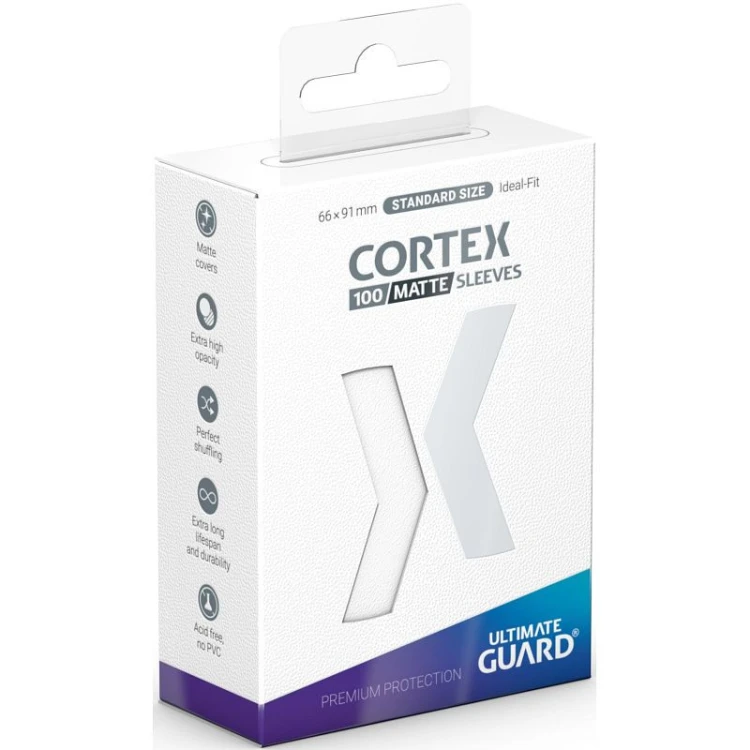 Koszulki na karty Ultimate Guard Cortex Sleeves Biały Matt 100szt.jpg