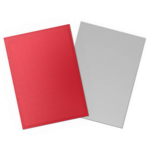 Dragon Shield Dual Matte Sleeves - Crimson & Silver (100 Sleeves) MrPuggy.jpeg
