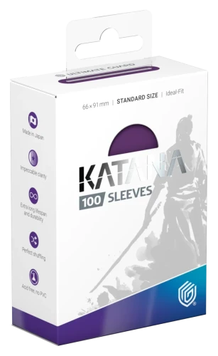 Ultimate Guard Katana Sleeves Standard Size (100) - Iris Bloom.webp
