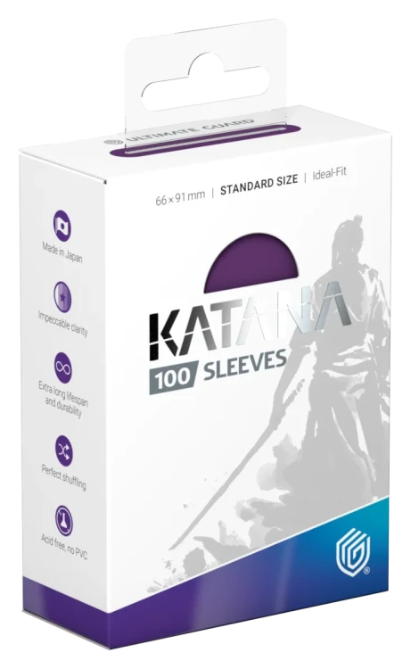 Ultimate Guard Katana Sleeves Standard Size (100) - Iris Bloom.webp