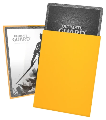 Ultimate Guard Katana Sleeves Standard Size (100) - Yellow MrPuggy.webp