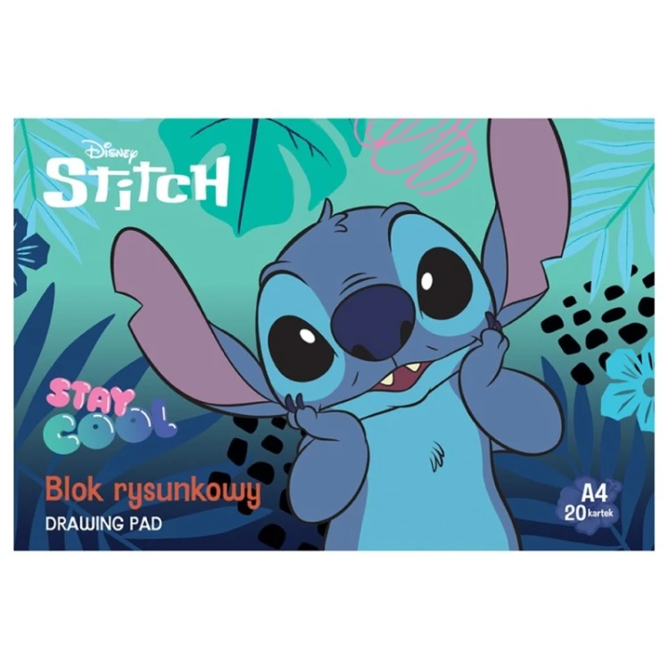 blok rysunkowy stitch mr puggy