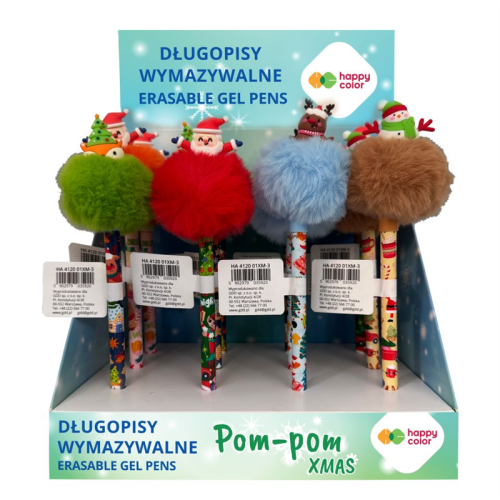 długopis boże narodzenie happy color mr puggy