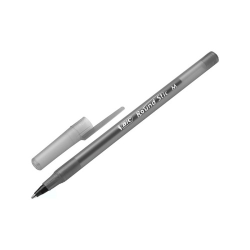 długopis bic roundstick czarny mr puggy
