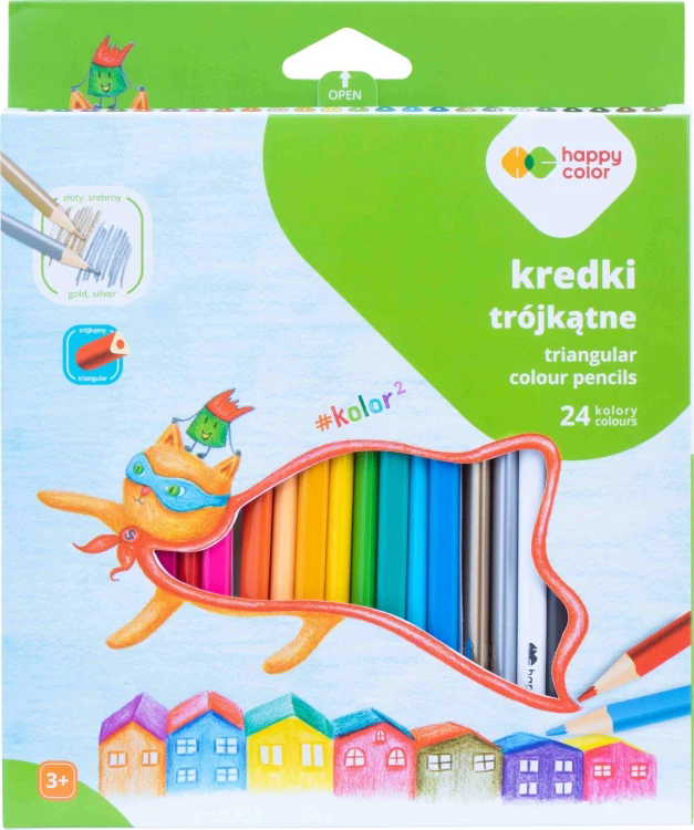 kredki happy color 24 mr puggy