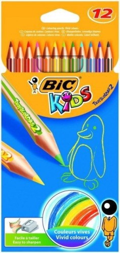 kredki ołówkowe bic tropicolor mr puggy