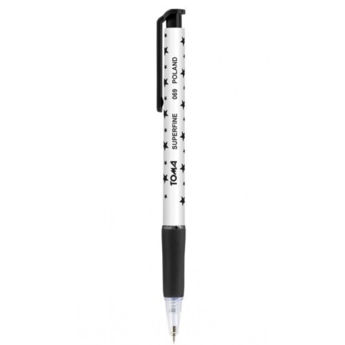 długopis 5 mm toma czarny mr puggy