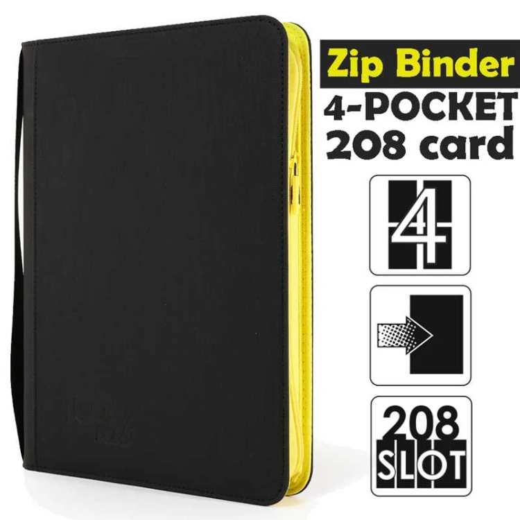 Album na karty TcgLab 4-pocket binder na zamek czarny (208 kart).jpeg