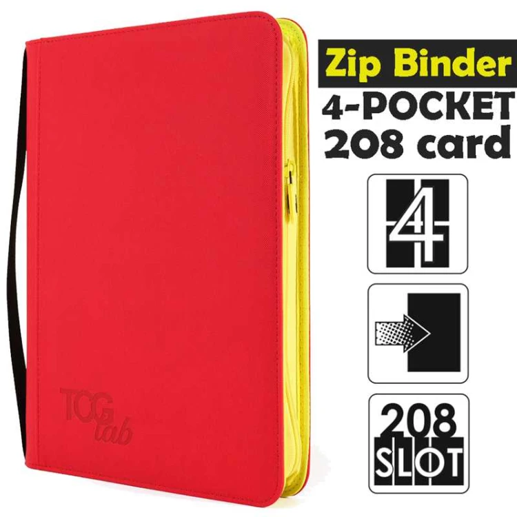 Album na karty TCGLab 4-pocket binder czerwony (208 kart).jpeg