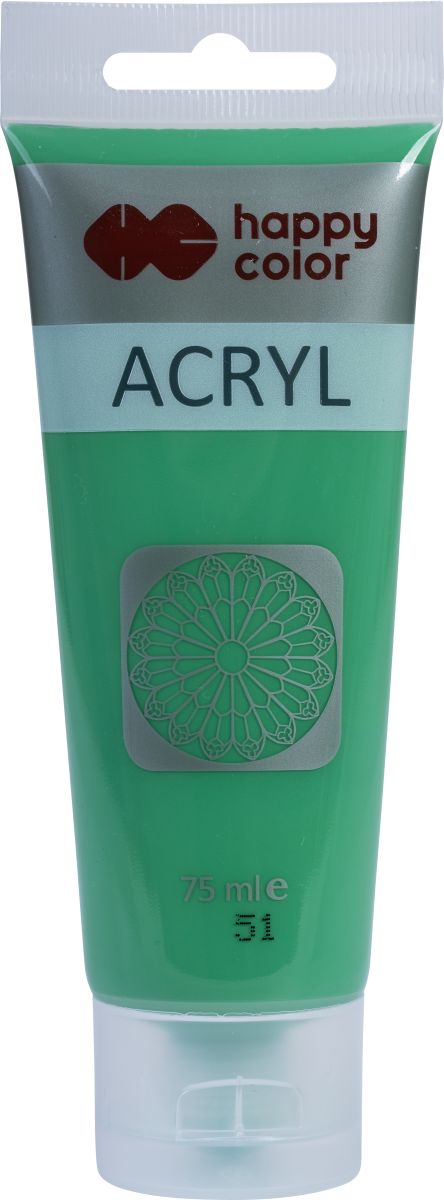 Farba akrylowa 75ml jasny zielony nr.51 - Happy Color MrPuggy.jpg