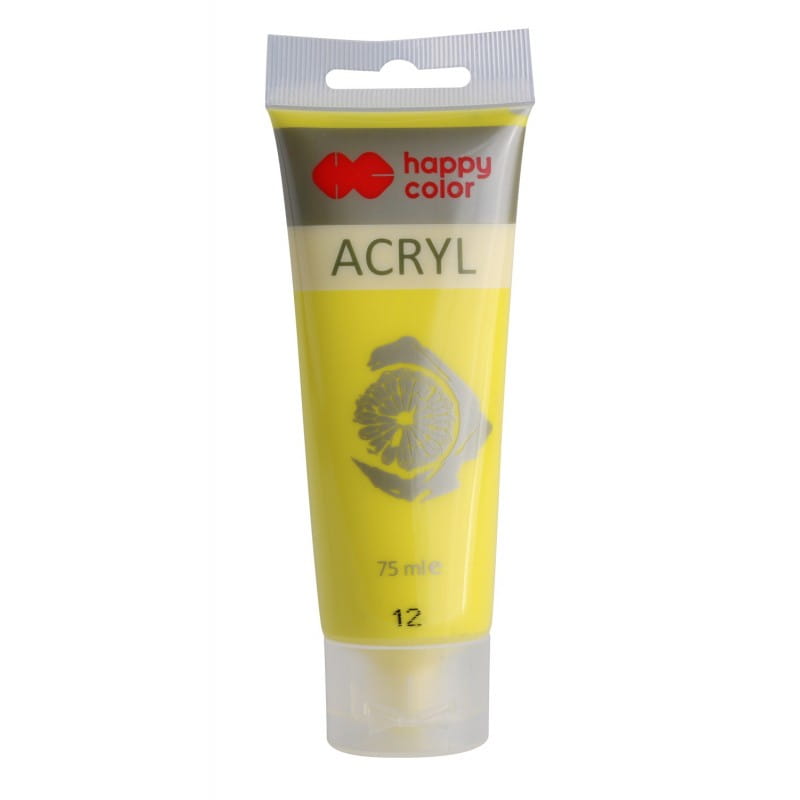 Farba akrylowa 75ml cytrynowa nr.12 - Happy Color MrPuggy.jpg