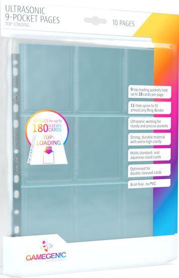 Gamegenic- Ultrasonic 9-Pocket Pages Toploading (10 szt).jpg