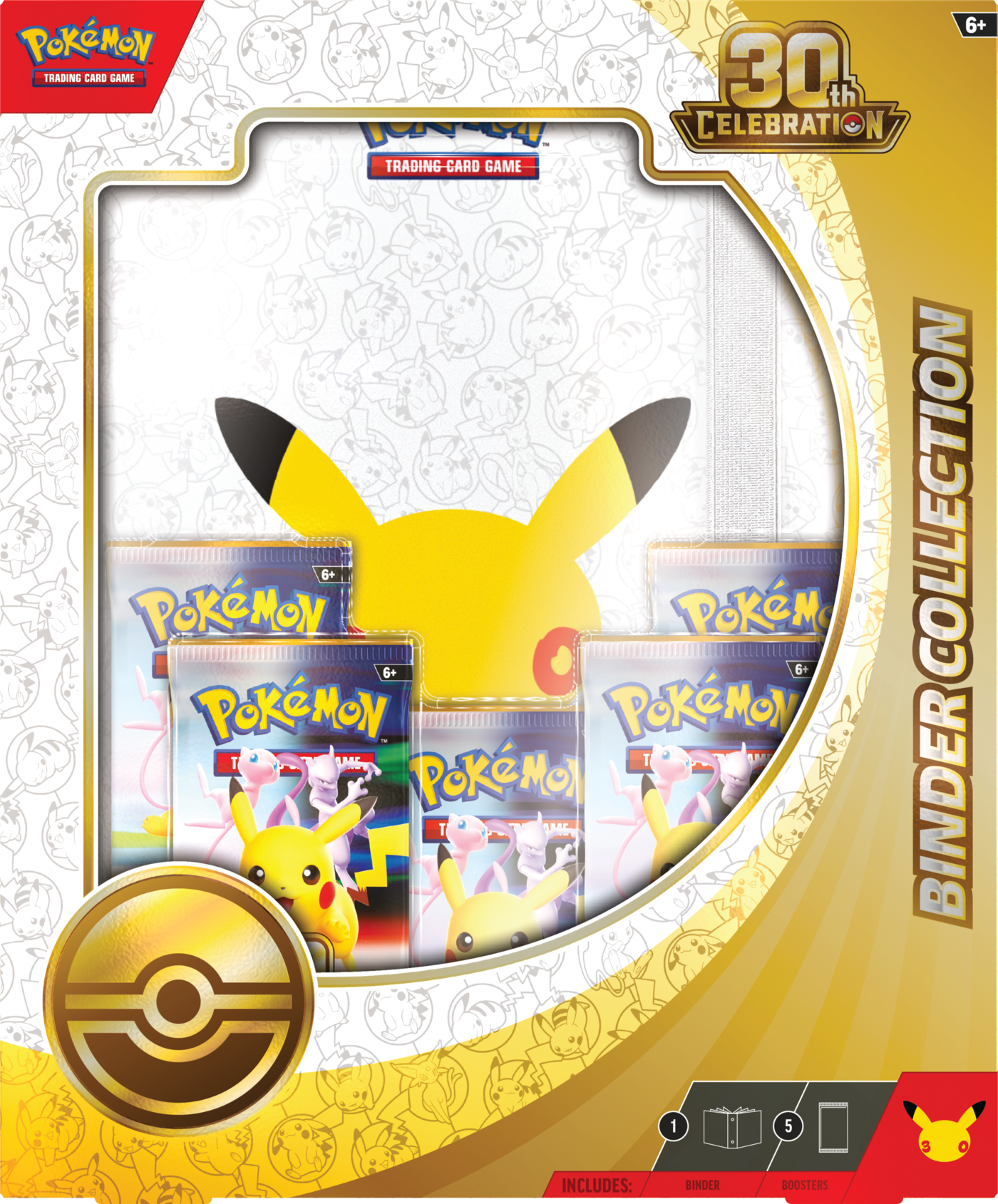 Pokémon TCG 30th Celebration Binder Collection z 5 boosterami