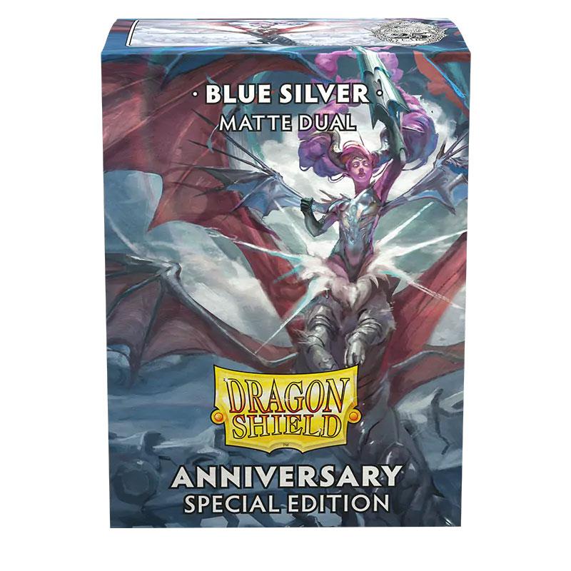 Dragon Shield Dual Matte Sleeves Cobalt & Silver (100 Sleeves) .jpeg