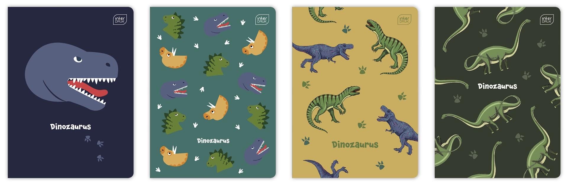 zeszyt w kratkę a5 dino mr puggy
